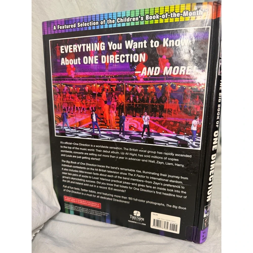 The Big Book of One Direction Hardcover Triumph Books 1D Fan Guide Harry Styles
